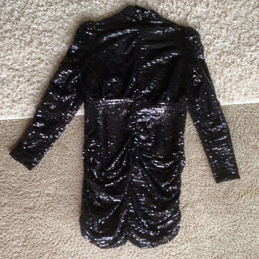 Black sequin dress